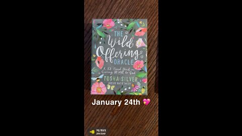 January 24th oracle card: work