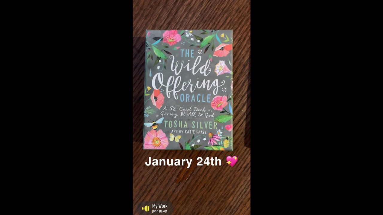 January 24th oracle card: work