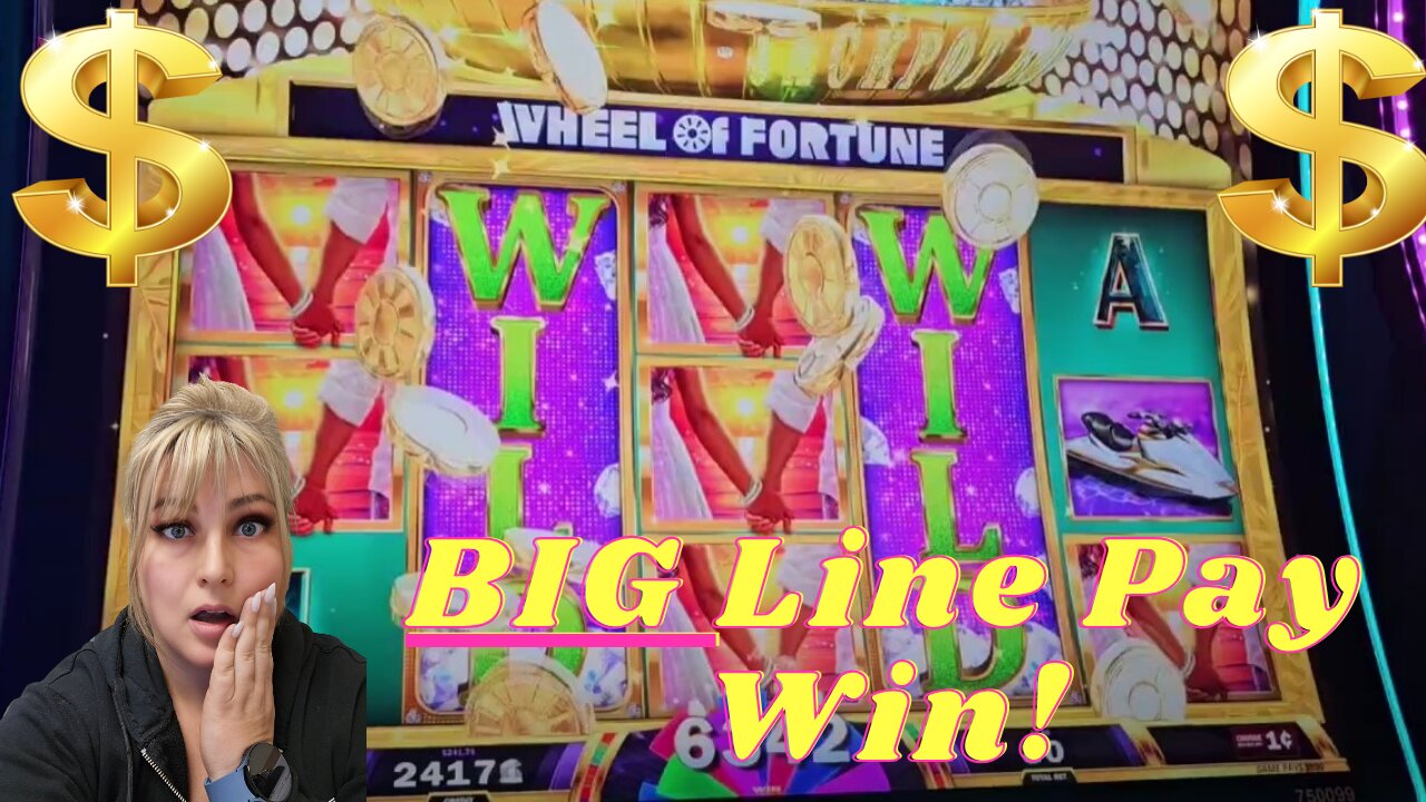 HUGE Line Pay on Wheel of Fortune @Yaamava !