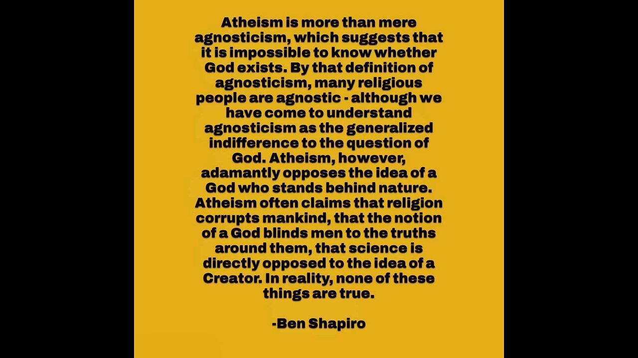 Ben Shapiro Tweet on Atheism! Breaking down the good the bad and UGLY