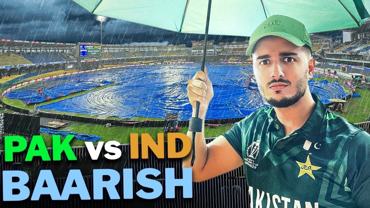 PAKISTAN vs INDIA vs BAARISH (From the Stadium)| Asia Cup 2023 | Shahveer Jafry