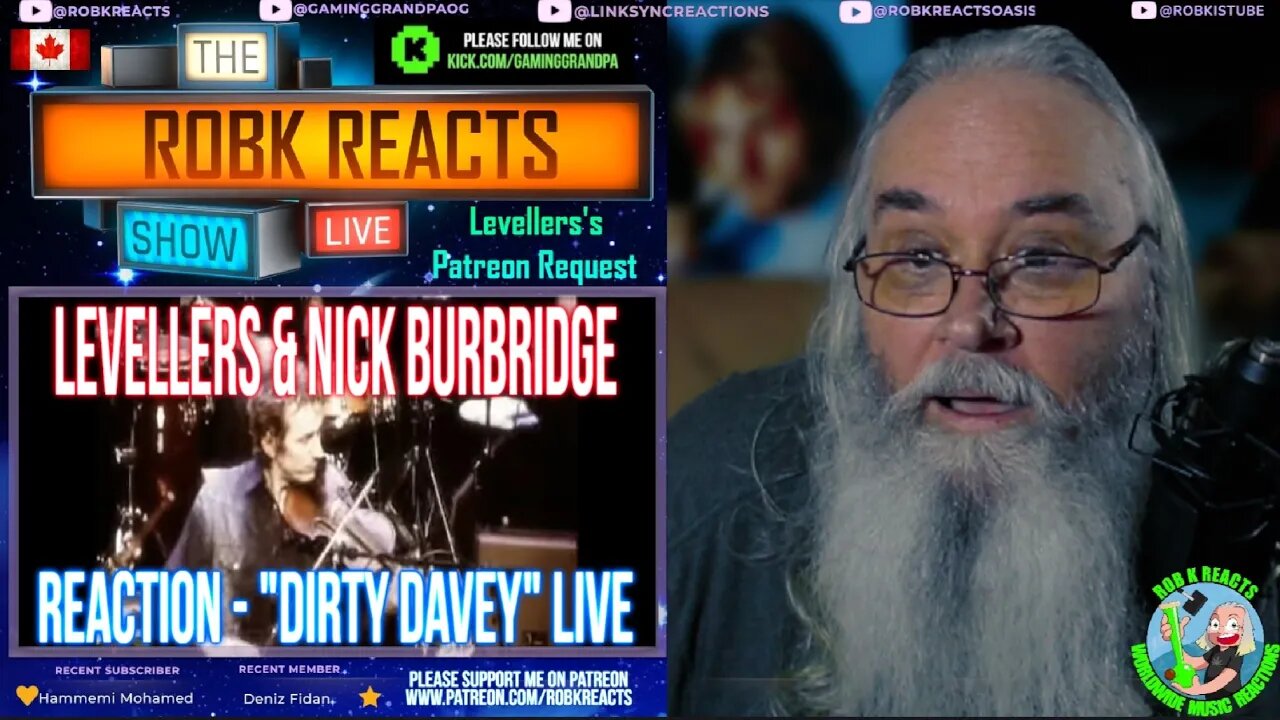 Levellers & Nick Burbridge Reaction - "Dirty Davey" Live | First Time Hearing