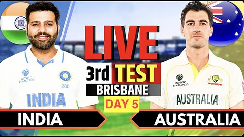 Live Cricket : IND Vs AUS, Day 5 - 3rd Test, Gabba | Scores & Commentary | India vs Australia PAK vs SA ODI