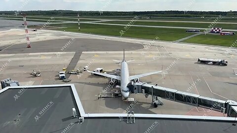 Aeroporto Internacional de #Minsk Uma hora de trabalho em 30 segundos com #Airbus #A321