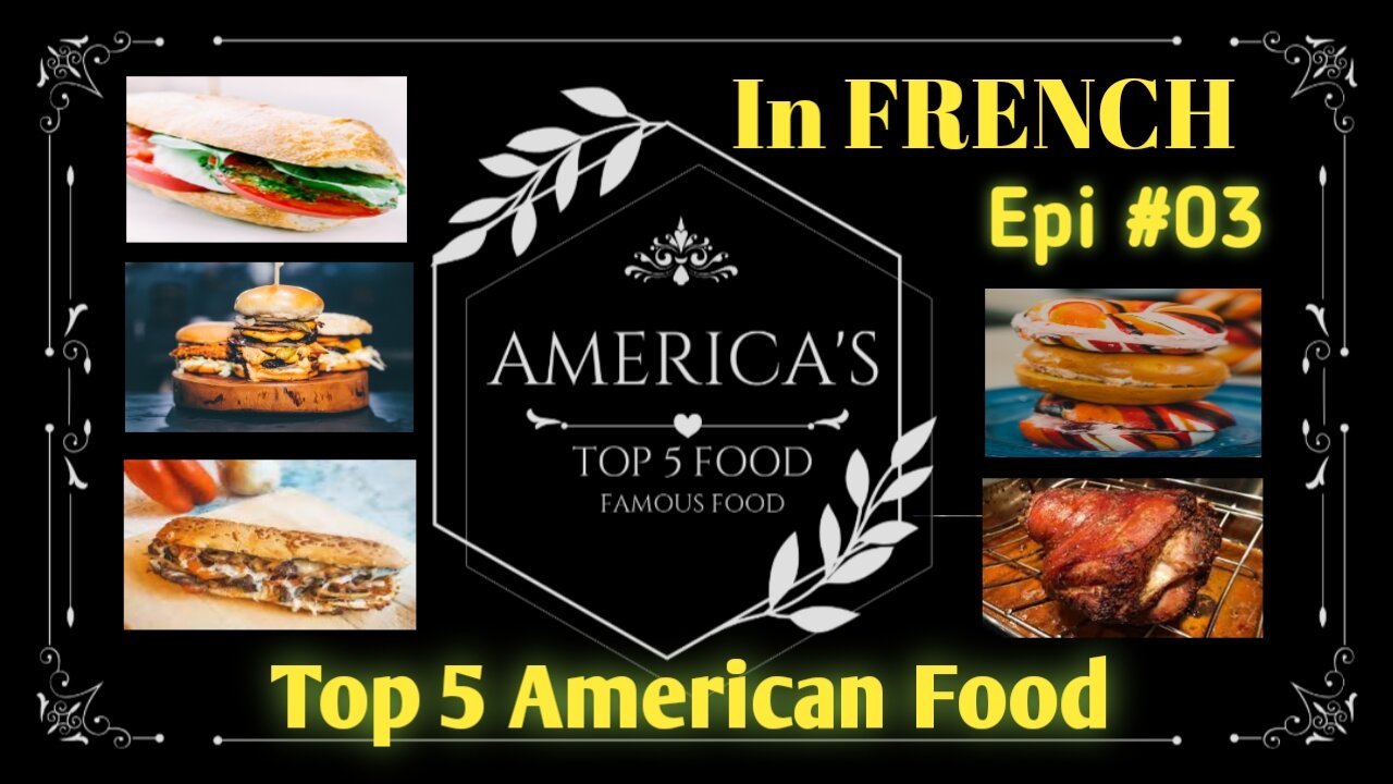 Top 5 American Food | famous Food in America | In French