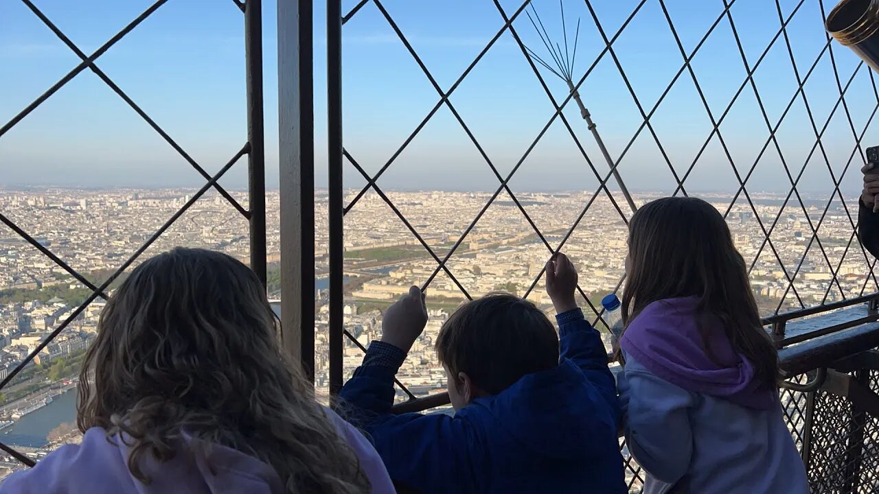 Made it to the top of the Eiffel Tower!