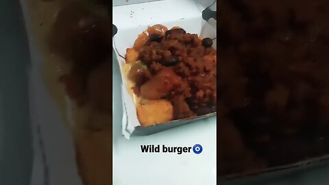 brisket burger with chipotle bbq dry seasoned chili and cheese tots from wild burger must try😇🧿🗣️