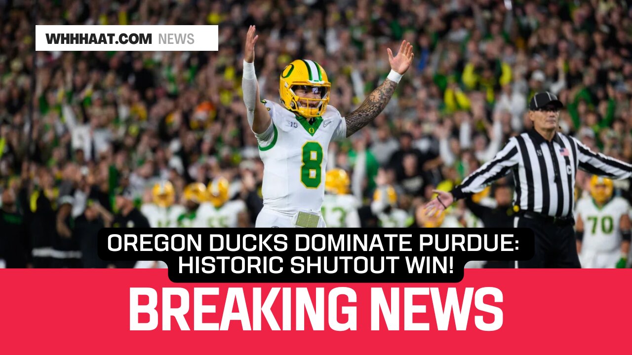 Oregon Ducks Dominate Purdue: Historic Shutout Win!