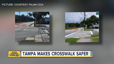 Community group gets crosswalk fixed near Chiaramonte Elementary School