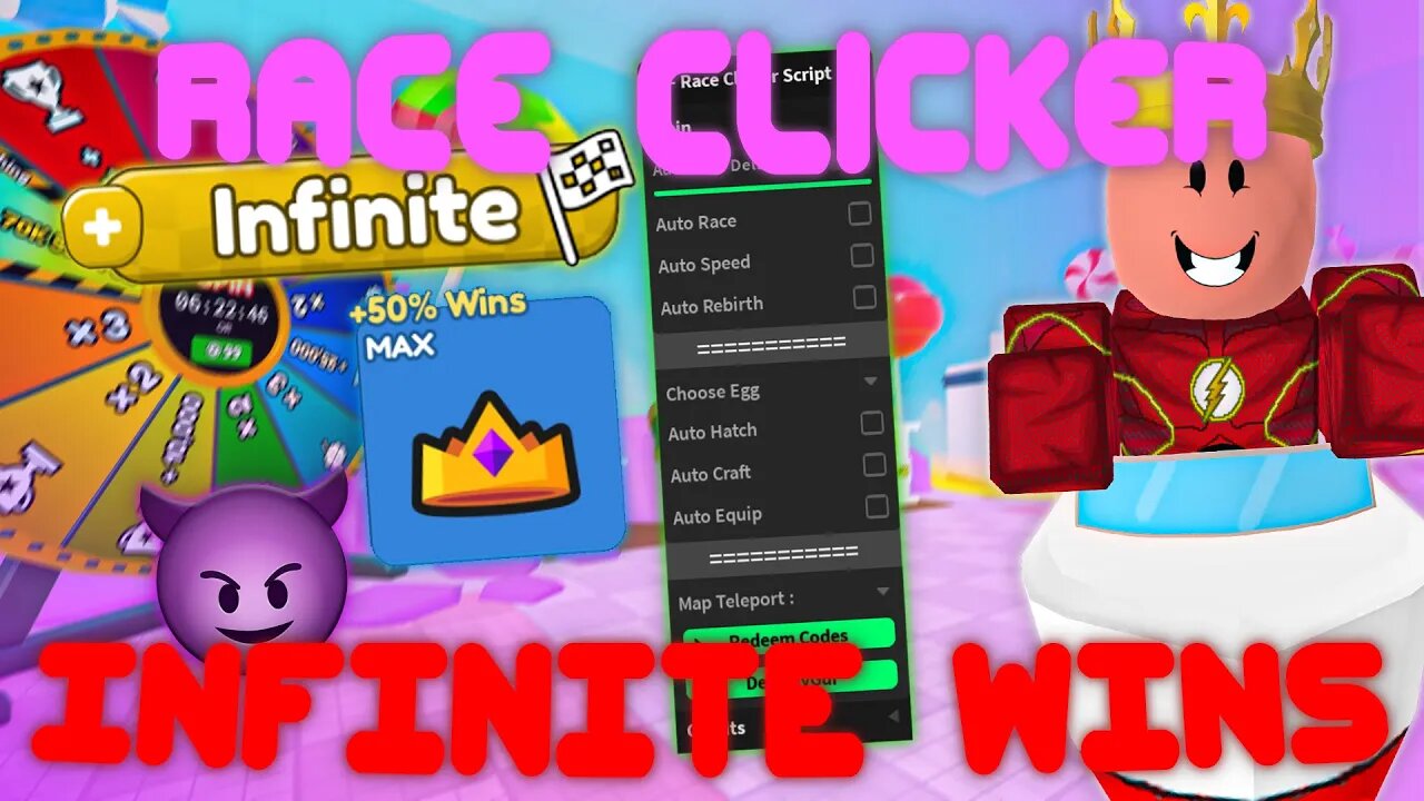 (2022 Pastebin) The *UPDATED* Race Clicker Script! INF Wins, OP Pets and more!