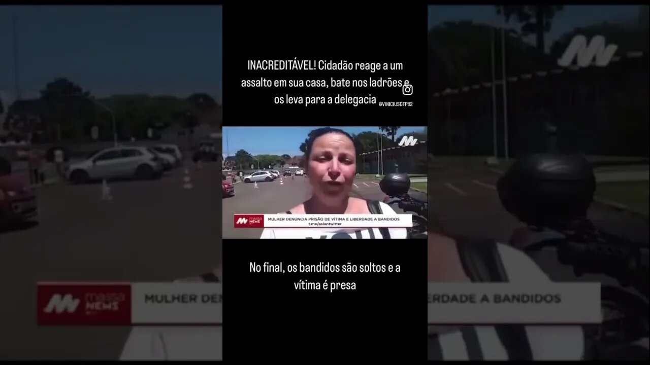 No final os bandidos são soltos r a vítima é presa
