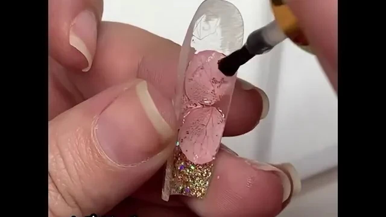 NAIL DESIGNER -glitter press on nail art | Inspiração #nails #unhas #naildesign