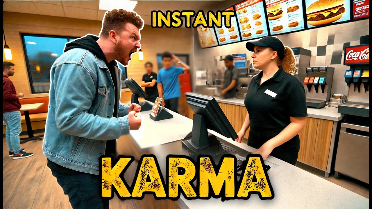 Man Disrespects Cashier at Fast Food Chain, Gets Instant Karma!