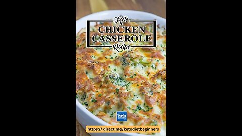 The Ultimate Keto Creamy Chicken and Broccoli Casserole.#ketocasseroles #lowcarb