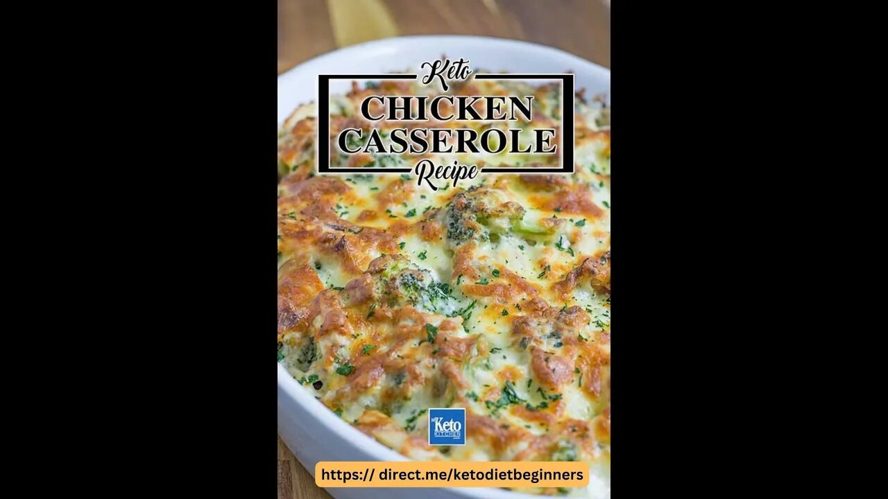 The Ultimate Keto Creamy Chicken and Broccoli Casserole.#ketocasseroles #lowcarb