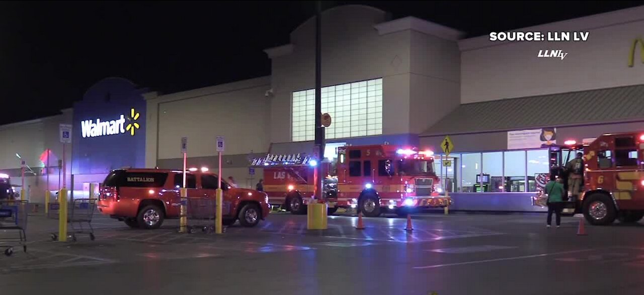 Fire forces Walmart in west Las Vegas to evacuate