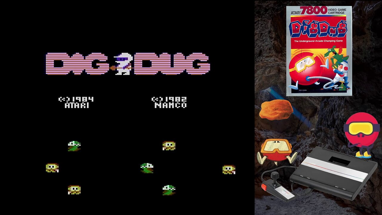 Dig Dug (Atari 7800) - High Score run