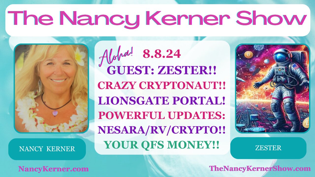 GUEST: ZESTER!! Crazy Cryptonaut!! Lionsgate Portal! BIG Updates: NESARA/RV/CRYPTO!! YOUR QFS $$$!!