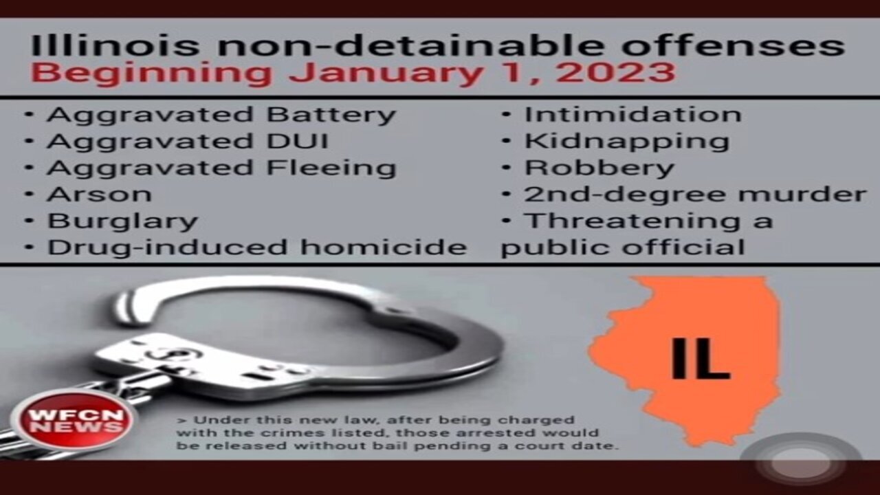 Illinois non-detainable offenses Beginning January 1, 2023