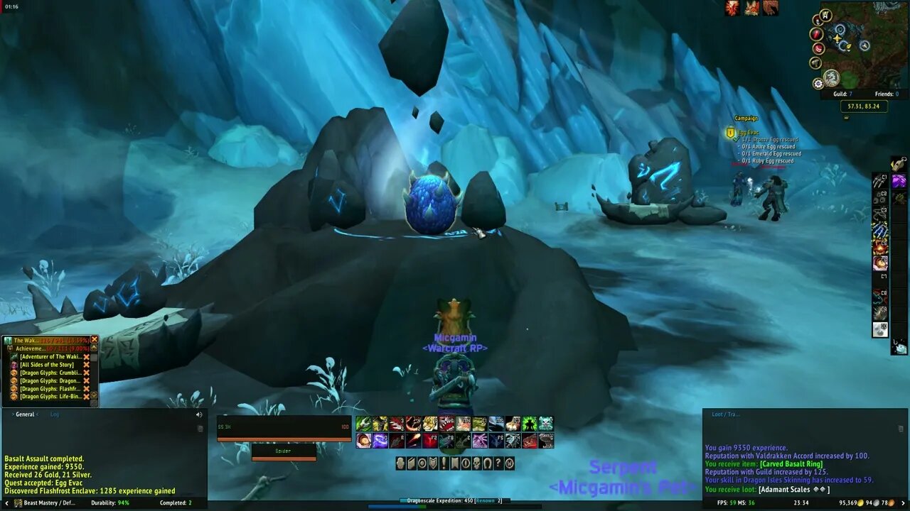 World of Warcraft Dragonflight Egg Evac