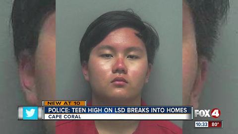 Police: Teen high on LSD goes on crime spree