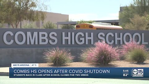 Combs High School reopens after closure due to COVID-19 cases