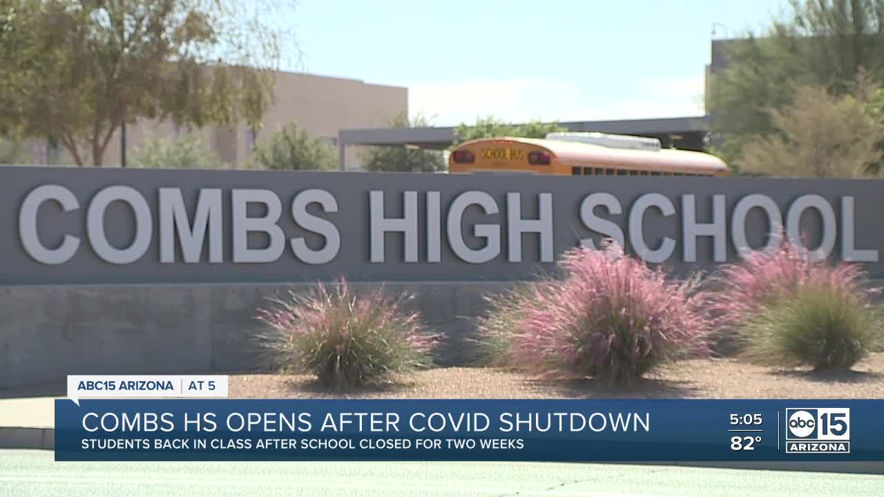 Combs High School reopens after closure due to COVID-19 cases