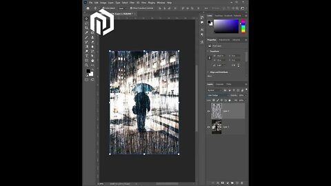 Rain Effect by Photoshop Tutorial | #trendingshortfffff #shorts #photoshopshort #aftereffects