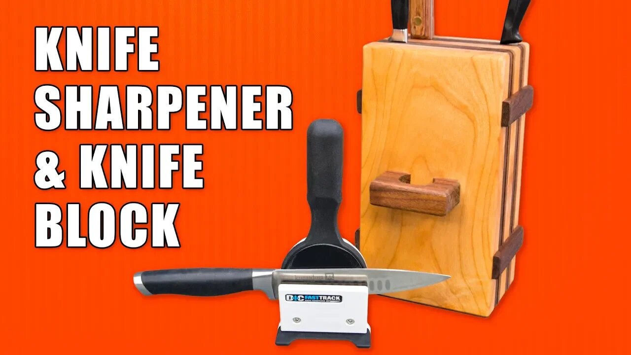 How to Make an Easy Knife Block & M-Power Knife Sharpener Review