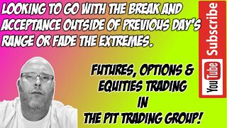 ES & NQ RTH Futures Live Stream - The Pit Futures Trading