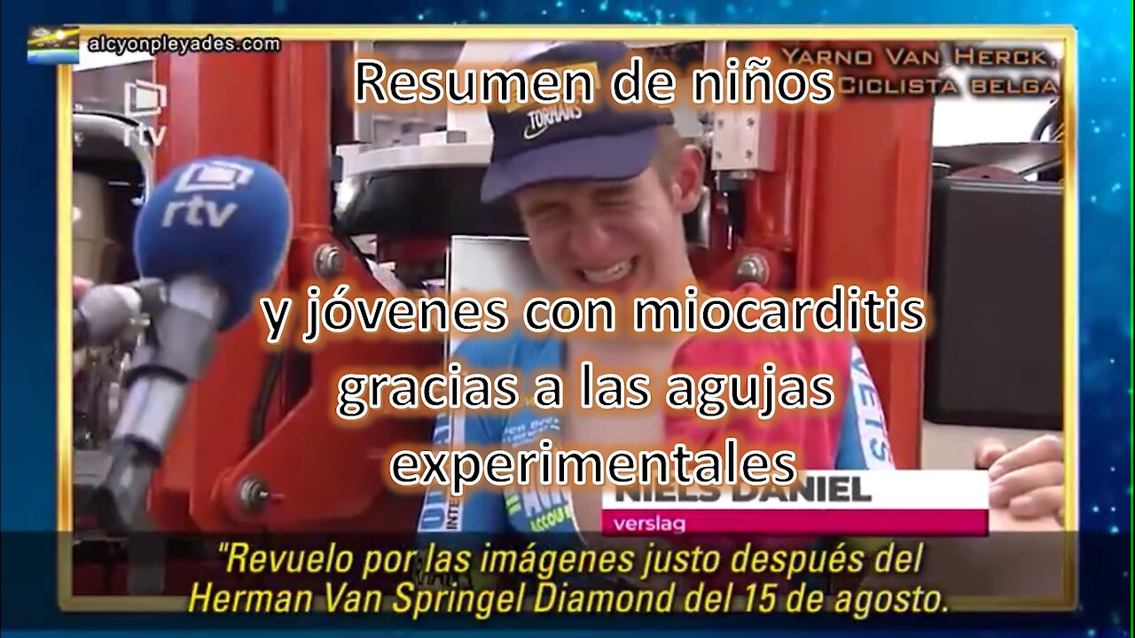 Jovenes y niños pinchados con problemas de miocarditis.
