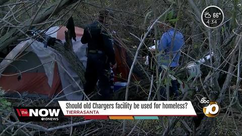 Chargers facility considered for shelter