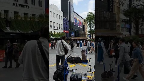 Street perrformer Leicester Square London 17th May 2023