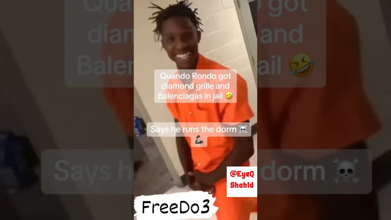 Quando Rondo in jail HAVING FUN‼️
