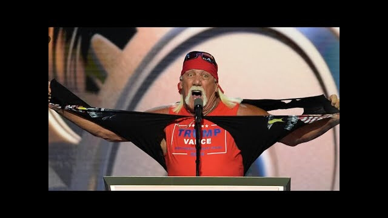 Watch the moment Hulk Hogan sends RNC crowd wild in fiery Trump speech