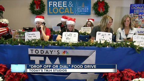 TODAY'S TMJ4 food drive