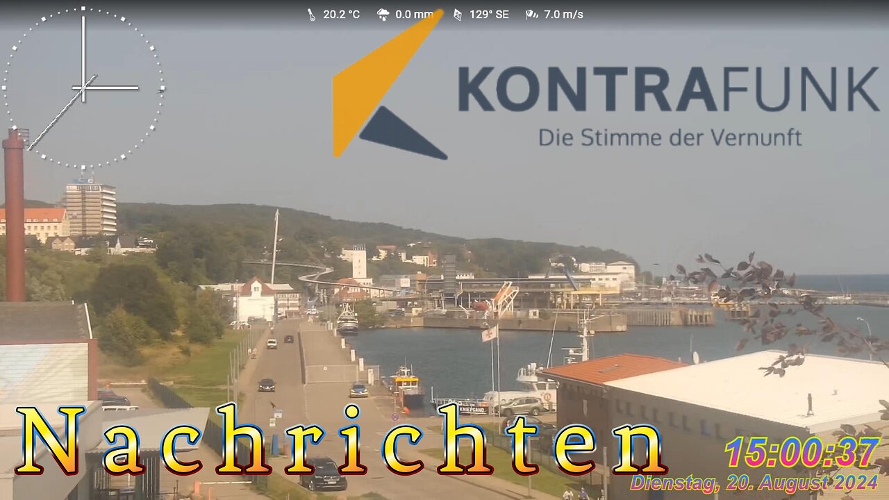 Nachrichten im Kontrafunk 20.08.2024 – 15:00 Uhr #glaubewenig, #hinterfragealles, #denkeselbst