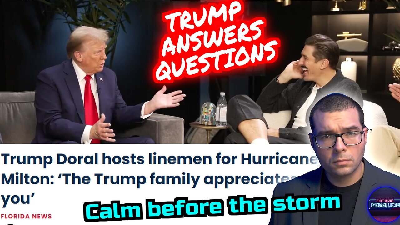 Trump Riffs with Comedians. Kamala needs 60 mins to edit. Preparing for the storm. TC 10/9/24