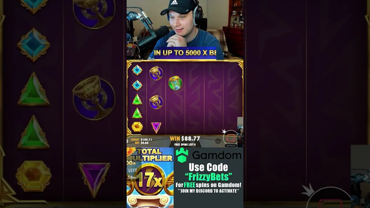 GATES OF OLYMPUS WENT CRAZY ON $60 BUY! FULL VIDEO @frizzybets #shorts