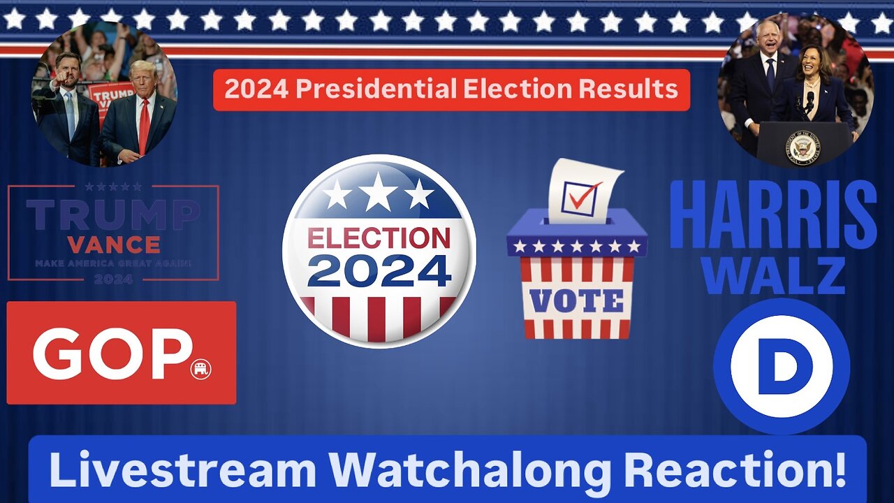 Election Night 2024 Livestream Watchalong Reaction