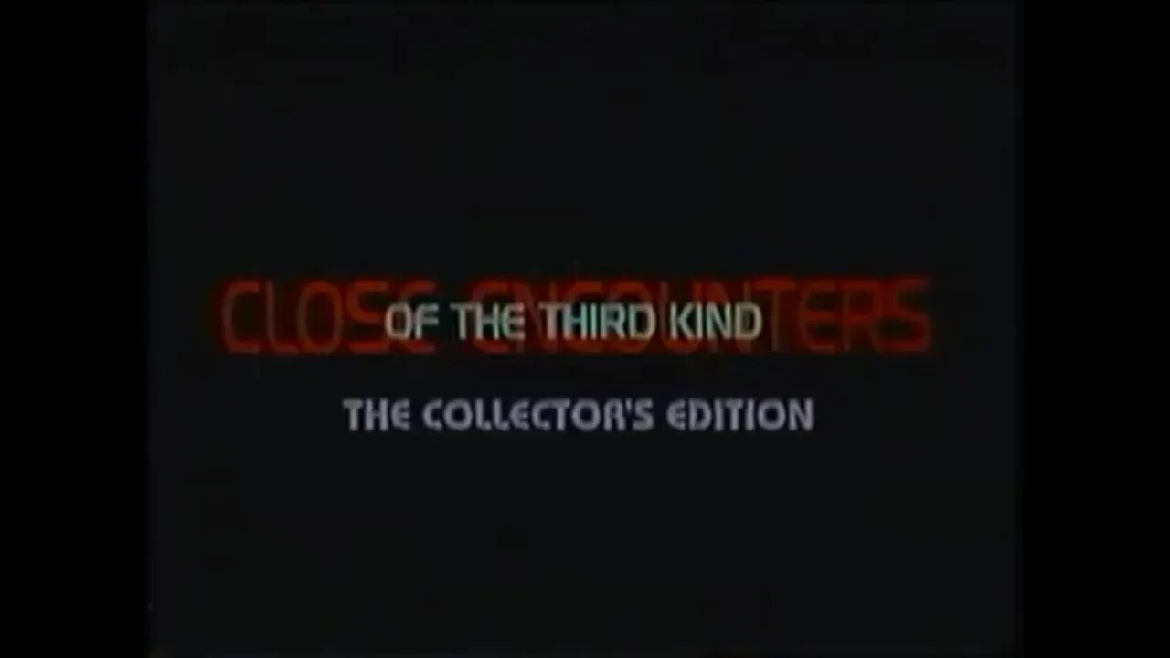 CLOSE ENCOUNTERS OF THE THIRD KIND (1977) Collector's VHS [#VHSRIP #closeencountersVHS]