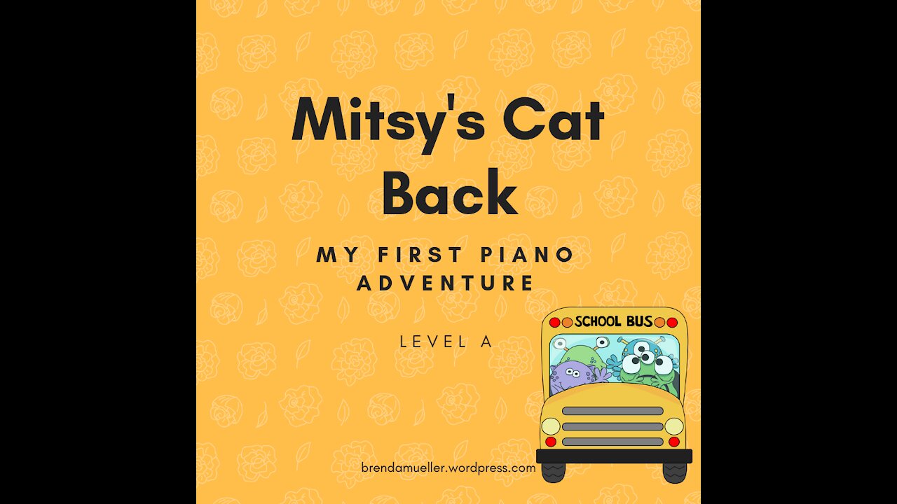 Piano Adventures Lesson Book A - Mitsy's Cat Back