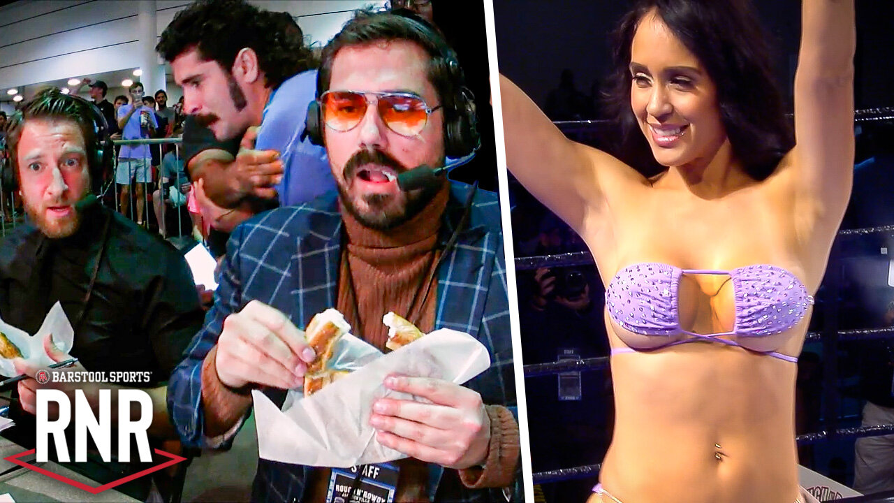 Underboob RIng Girl And Dave Portnoy And Big Cat Get Accosted By Pretzel Fan