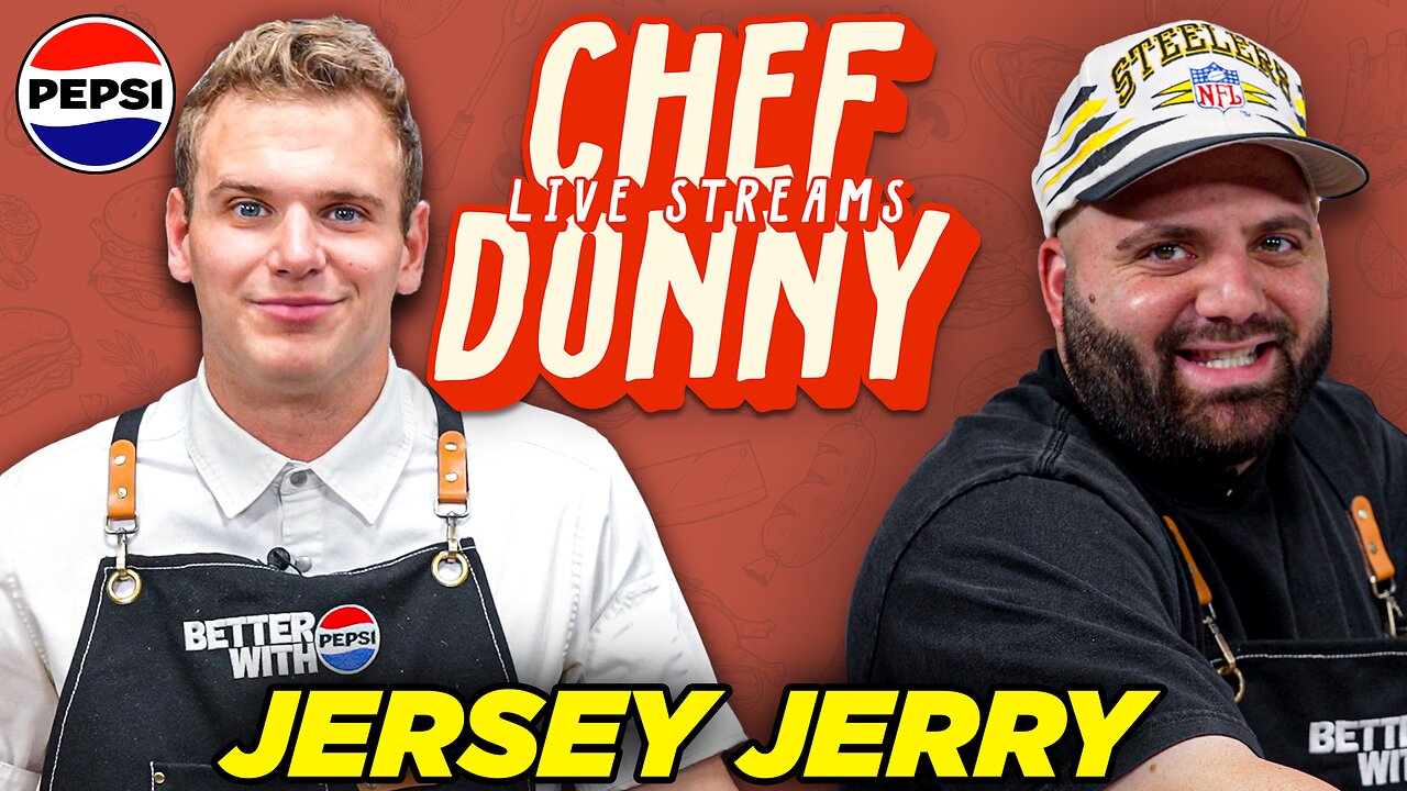 Preparing the BEST Grilled Cheese & Soup Combo with Jersey Jerry | Chef Donny @Pepsi Live Stream