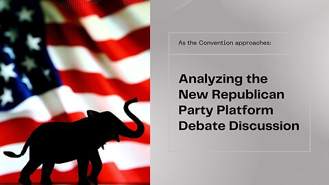 GOP platform debate begins