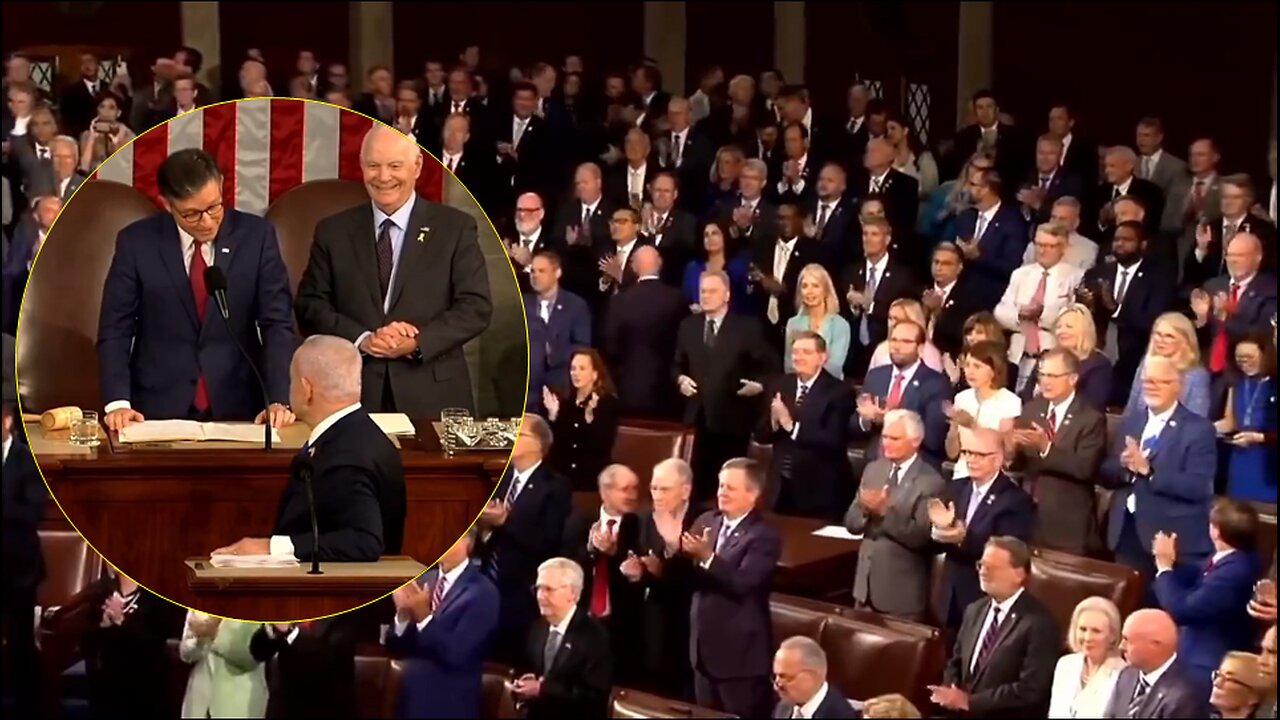 Watch how Speaker Johnson introduces Netanyahu in Congress