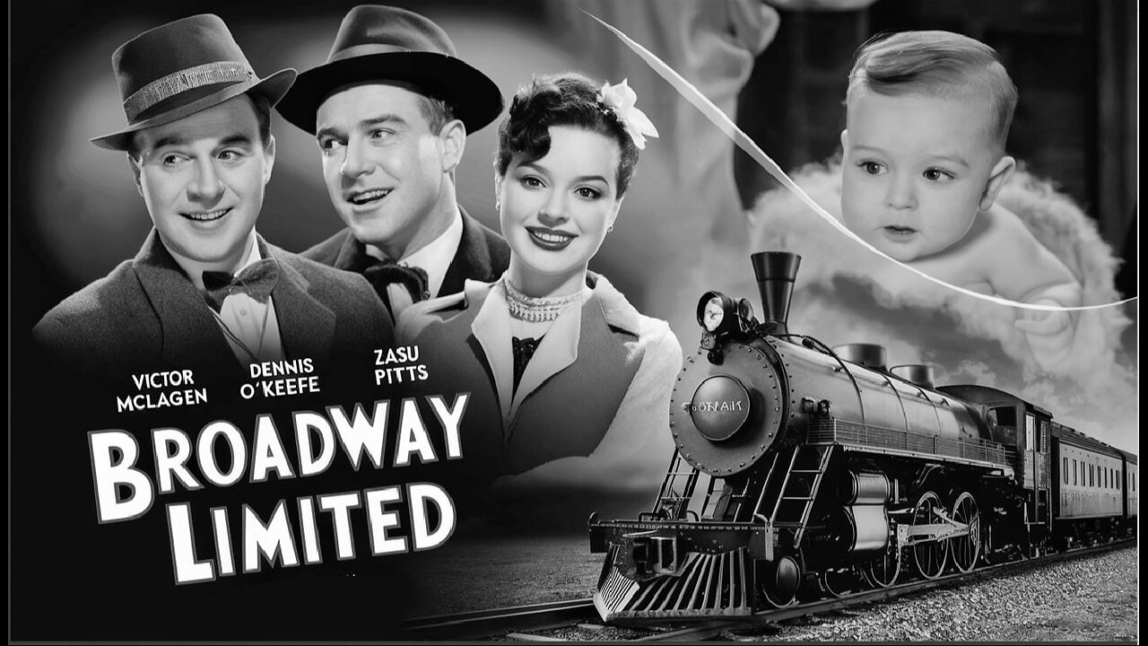 BROADWAY LIMITED (1941) Victor McLaglen, Marjorie Woodworth & Dennis O'Keefe | Comedy | B&W