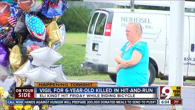 Vigil for 6-year-old killed in hit-and-run