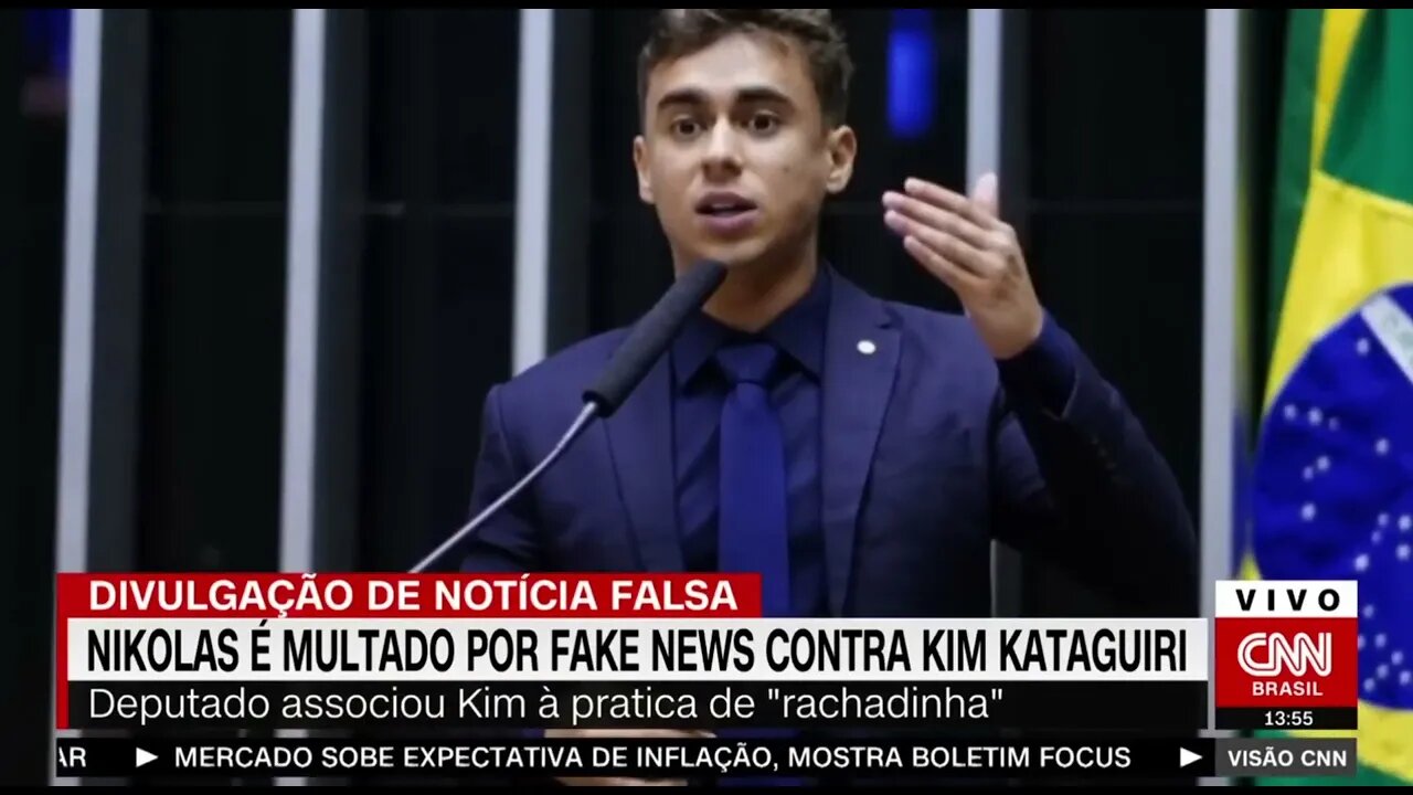 Nikolas Ferreira é multado por fake news contra Kim Kataguiri | VISÃO CNN @shortscnn #shortscnn