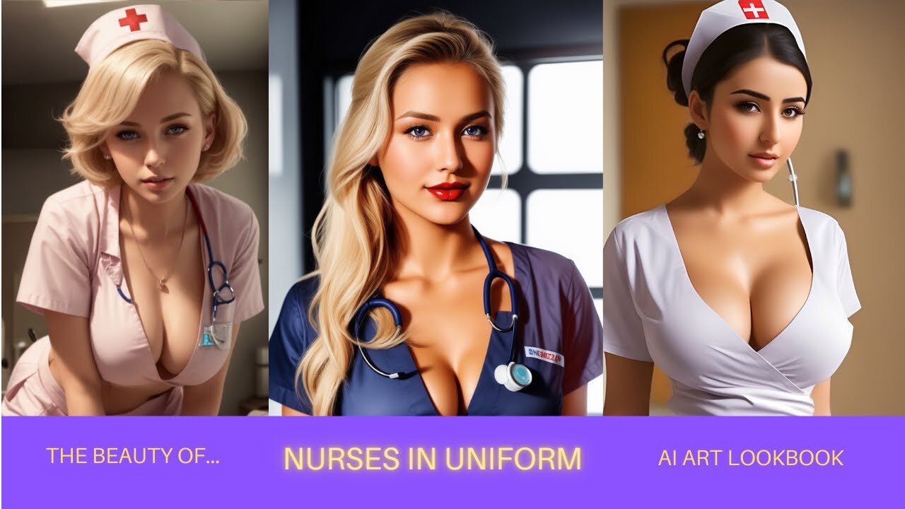 Beautiful Nurses in Uniform - Cosplay (AI Art Lookbook)